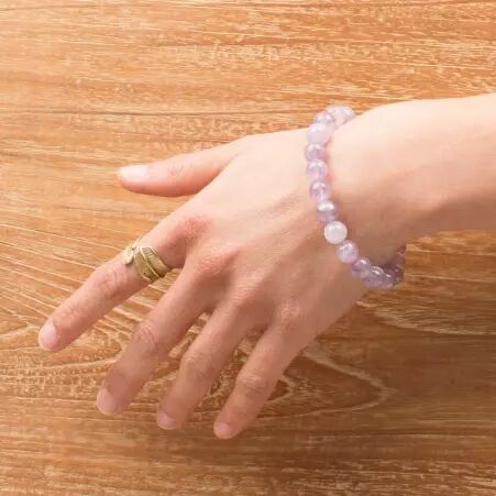 Bracelet Am�thyste accessoire textile au look moderne