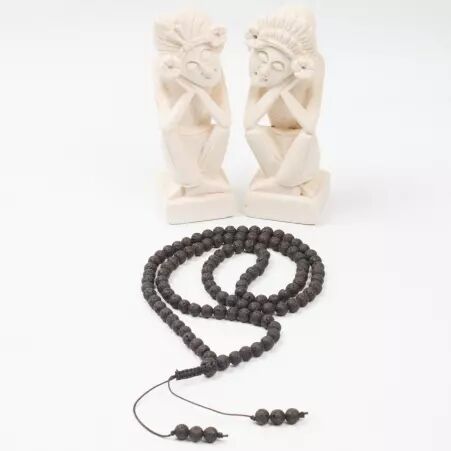 Mala pierre de Lave 8mm mala en pierre de lave 8mm au style spirituel