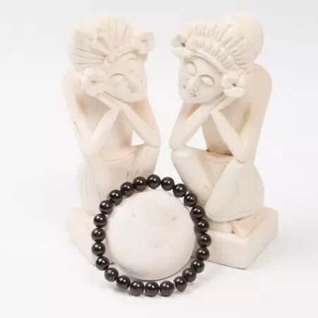 Bracelet Tourmaline Noire accessoire textile au look moderne
