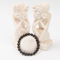 Bracelet Tourmaline Noire article mode &agrave; l'esth&eacute;tique actuelle