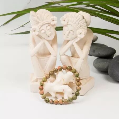Bracelet Unakite accessoire mode au style contemporain