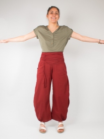 Pantalon Cancun Rouge pi&egrave;ce mode estivale audacieuse