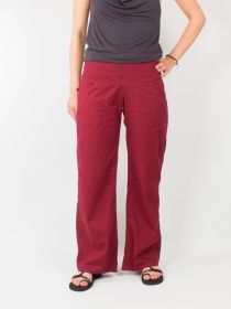 Pantalon Jati framboise pi&egrave;ce mode lumineuse et confortable
