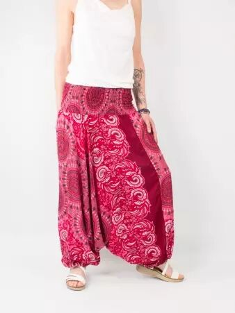Sarouel Alibaba Waves Mandala Cherry sarouel fluide mandala cerise