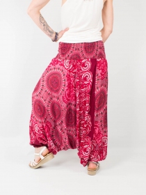 Sarouel Alibaba Waves Mandala Cherry sarouel ample aux ondes graphiques