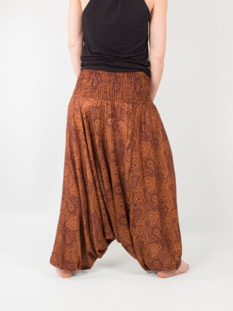 Sarouel Alibaba Paisley Ocre sarouel boh�me aux teintes chaudes