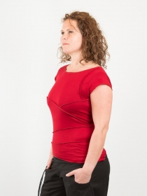 Top Kayli Bordeaux top &eacute;l&eacute;gant bordeaux intense