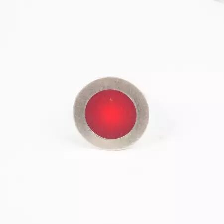 Bague sph�re Rouge cr�ation au caract�re artistique affirm�