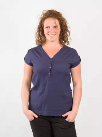 Chemisier Loola Navy pi�ce vestimentaire � l'allure tendance