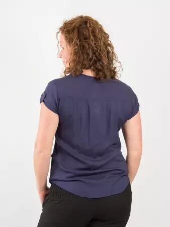 Chemisier Loola Navy pi�ce vestimentaire � l'allure tendance