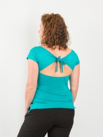 Top Kayli Bleu Turquoise top estival turquoise &eacute;clatant