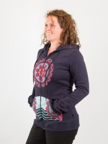 Veste Patch Mandala Bleu