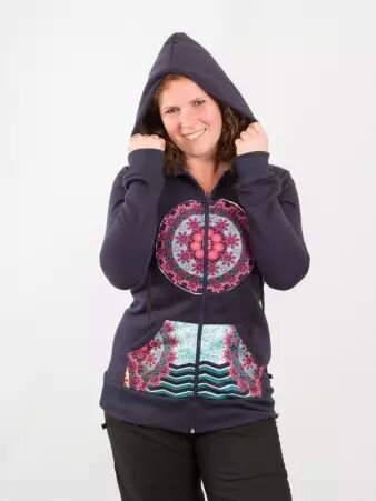 Veste Patch Mandala Bleu veste patchwork mandala bleu originale