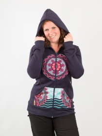 Veste Patch Mandala Bleu