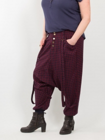 Sarouel City straps Tartan rouge sarouel tartan rouge graphique