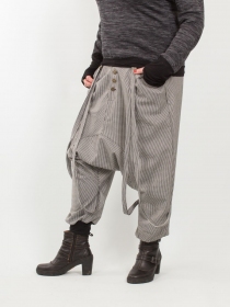 Sarouel City straps Damier sarouel urbain &agrave; motifs g&eacute;om&eacute;triques