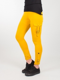 Legging Urbex Festival jaune safran legging jaune safran au look festival