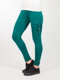 Legging Urbex Festival Emeraude pi&egrave;ce mode stretch et expressive