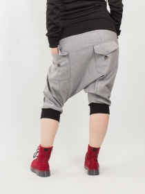 Sarouel court City Girly Denim Black stripes sarouel court denim noir ray&eacute;