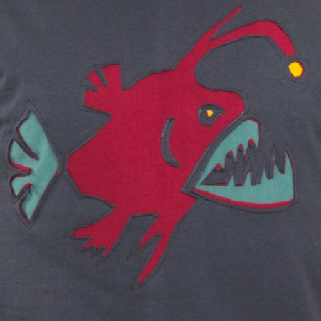 Tee shirt Lophiiformes Gris ardoise t-shirt lophiiformes gris ardoise univers marin