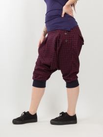 Sarouel court City Girly Denim Tartan rouge sarouel urbain carreaux rouges