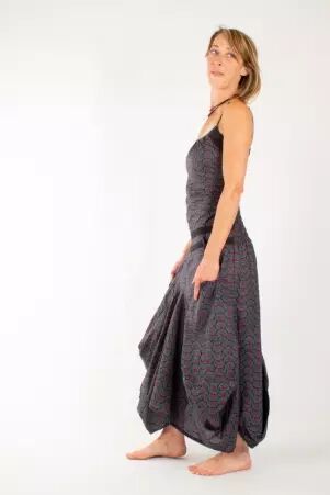 Robe Cara�be Seigaiha Stone robe �l�gante et graphique
