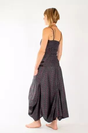Robe Cara�be Seigaiha Stone robe �l�gante et graphique