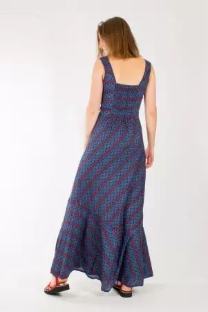 Robe Samana Panfeza Bleu robe boh�me � l'esth�tique moderne