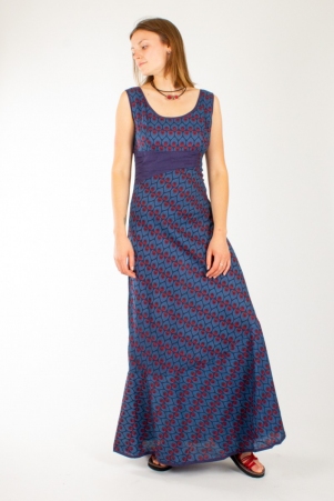 Robe Samana Panfeza Bleu robe boh�me � l'esth�tique moderne
