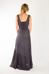 Robe Samana Seigaiha Stone robe fluide &agrave; motif japonais