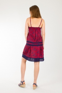 Robe Cha&iuml;ma Coton Flower Magenta robe fluide fleurie