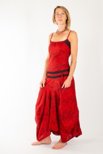 Robe Cara&iuml;be Graphical Red robe rouge &agrave; motif graphique