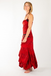 Robe Cara&iuml;be Graphical Red robe fluide expressive