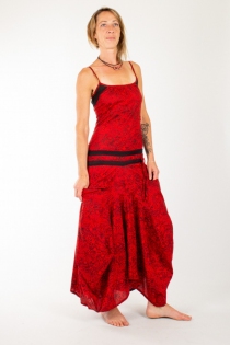 Robe Cara&iuml;be Graphical Red robe f&eacute;minine audacieuse