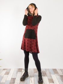 Robe Fantasia Forsythia rouge robe fluide florale rouge