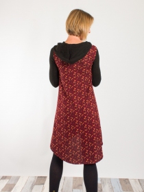 Robe Fantasia Forsythia rouge robe f&eacute;minine expressive