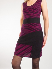 Robe Betty style Honeycomb robe artistique