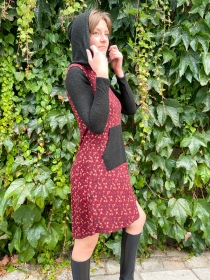 Robe Fantasia Forsythia rouge robe color&eacute;e graphique