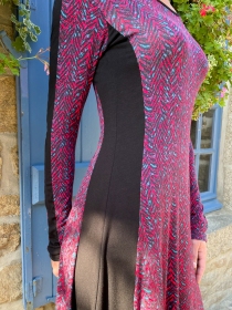 Robe Zoha Fusilli robe boh&egrave;me fluide &agrave; imprim&eacute; fusilli dynamique