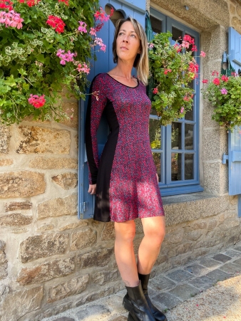 Robe Zoha Fusilli robe f�minine graphique esprit cr�atif