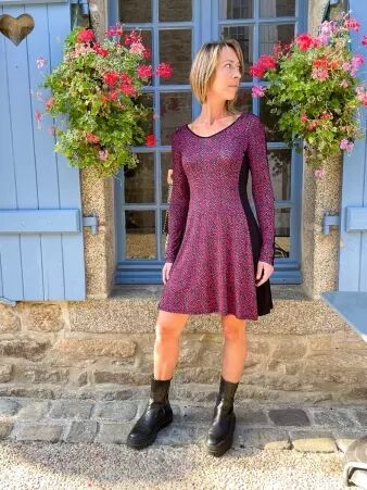 Robe Zoha Fusilli robe f�minine graphique esprit cr�atif