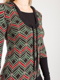 Robe Cocoon Diamond Vert robe f&eacute;minine originale