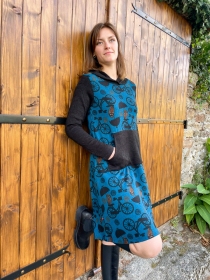 Robe Fantasia V-owl robe fluide motif hibou graphique