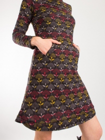 Robe Luna Palm Noir robe f&eacute;minine intemporelle