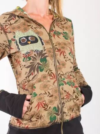 Veste Owl Camel veste camel owl style casual
