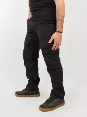 Pantalon Cargo Adven Brandit Homme noir pi�ce mode outdoor � l'esth�tique sombre