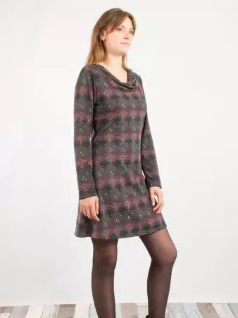 Robe Sarah Palm stone robe boh�me aux tons naturels