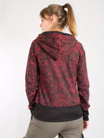 Urban Zipper Rouge hoodie zip rouge confortable