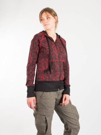 Urban Zipper Rouge hoodie zip rouge confortable