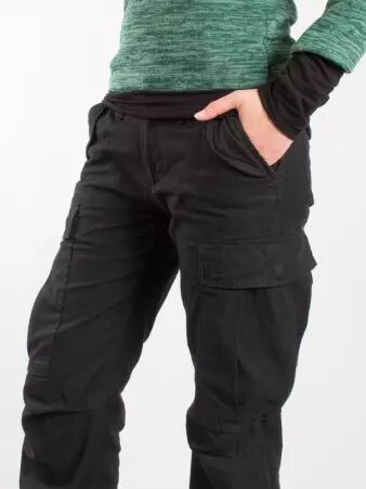 Pantalon cargo M65 femme noir v�tement f�minin solide et confortable
